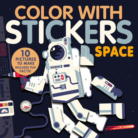 Book cover for Color with Stickers: Space