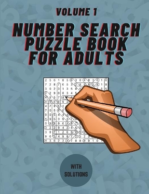 Book cover for Number Search Puzzle Book for Adults