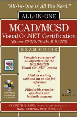 Cover of MCAD/MCSD C# (r) .NET (tm) Certification All-in-One Exam Guide (Exams 70-315, 70-316, 70-320)