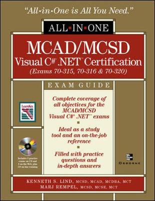 Cover of MCAD/MCSD C# (r) .NET (tm) Certification All-in-One Exam Guide (Exams 70-315, 70-316, 70-320)