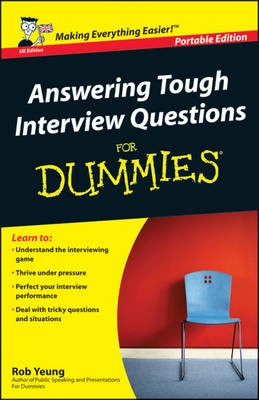 Book cover for Answering Tough Interview Questions For Dummies