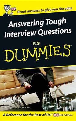 Book cover for Answering Tough Interview Questions for Dummies