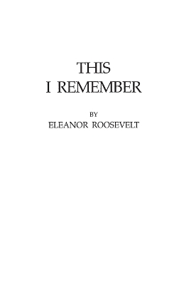 Book cover for This I Remember