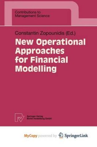 Cover of New Operational Approaches for Financial Modelling