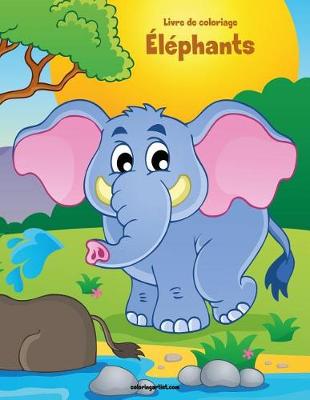 Cover of Livre de coloriage Éléphants 1