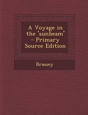 Book cover for A Voyage in the 'Sunbeam'