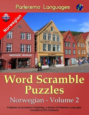 Book cover for Parleremo Languages Word Scramble Puzzles Norwegian - Volume 2