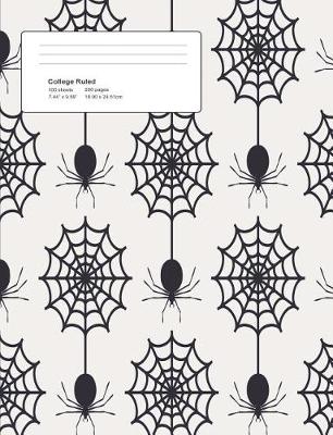 Book cover for Halloween Spider Webs Composition College Ruled (7.44 x 9.69) 200 pages V2