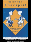 Book cover for Becoming a Therapist
