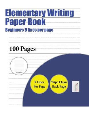 Cover of Elementary Writing Paper Book (Beginners 9 lines per page)