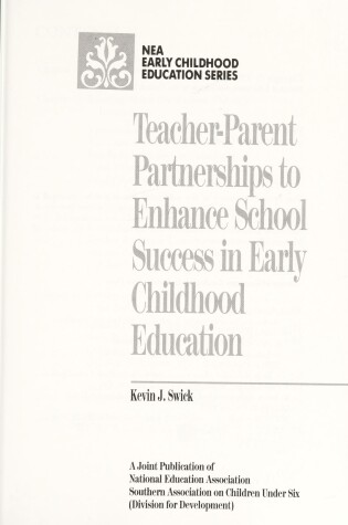 Cover of Teacher-Parent Partnerships to Enhance School Success in Early Childhood Education