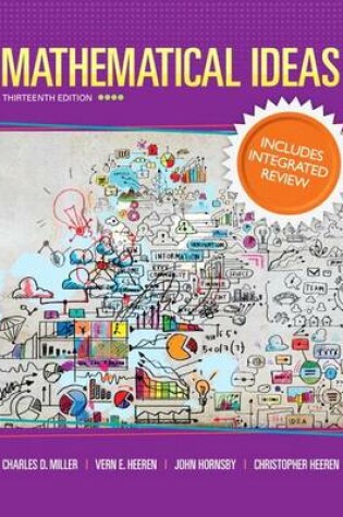 Cover of Mathematical Ideas with Integrated Review and Worksheets Plus New Mylab Math with Pearson Etext -- Access Card Package