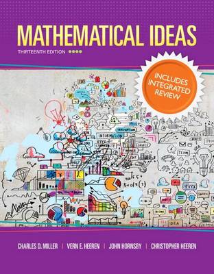 Book cover for Mathematical Ideas with Integrated Review and Worksheets Plus New Mylab Math with Pearson Etext -- Access Card Package