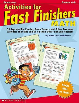 Book cover for Activites for Fast Finishers Maths