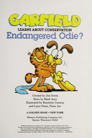 Cover of Endangered Odie-Garfield Learn
