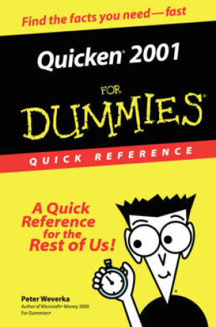 Cover of Quicken 2001 for Dummies Quick Reference