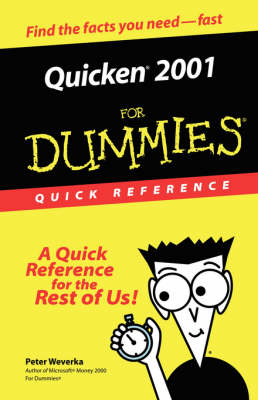 Book cover for Quicken 2001 for Dummies Quick Reference