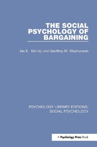 Cover of The Social Psychology of Bargaining