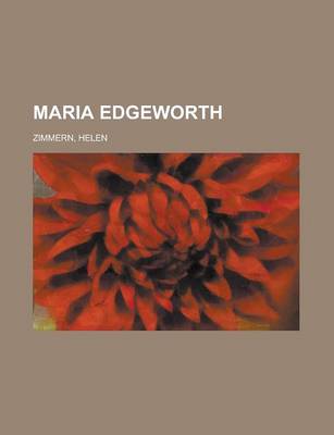 Book cover for Maria Edgeworth