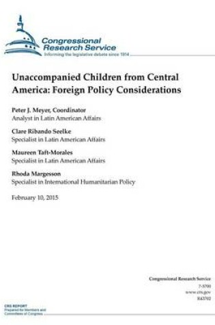 Cover of Unaccompanied Children from Central America