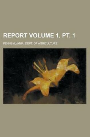 Cover of Report Volume 1, PT. 1