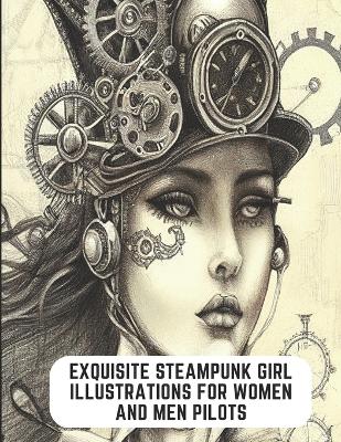 Book cover for Exquisite Steampunk Girl Illustrations for Women and Men Pilots