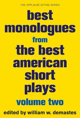 Cover of Best Monologues from the Best American Short Plays