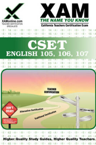 Cover of CSET English teacher certification exam