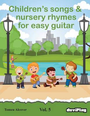 Book cover for Children's songs & nursery rhymes for easy guitar. Vol 5.