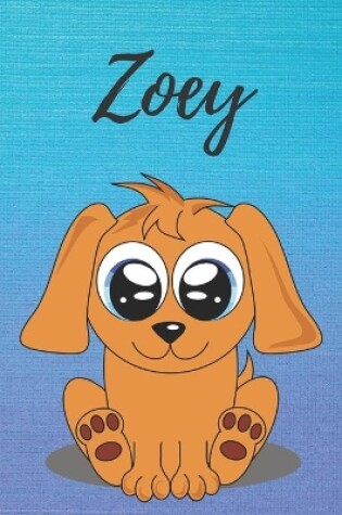 Cover of Zoey dog coloring book / notebook / journal / diary