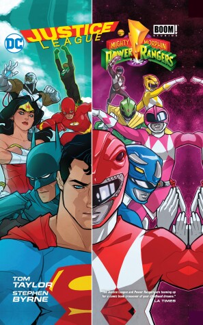 Book cover for Justice League/Power Rangers