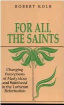 Book cover for For All the Saints