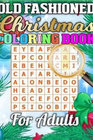 Cover of Old Fashioned Christmas Coloring Book for Adults