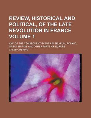 Book cover for Review, Historical and Political, of the Late Revolution in France (1)
