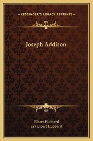 Cover of Joseph Addison