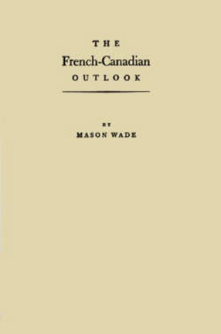 Cover of The French-Canadian Outlook