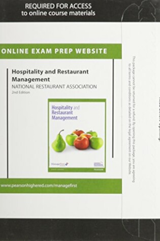 Cover of Exam Prep for Hospitality and Restaurant Management -- Access Card