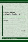 Book cover for Materials Science and Applied Chemistry IV