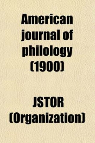 Cover of American Journal of Philology (Volume 21)