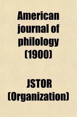 Book cover for American Journal of Philology (Volume 21)