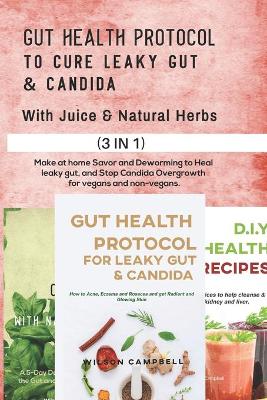 Cover of Gut Health Protocol to Cure Leaky Gut and Candida with Juice & Natural Herbs