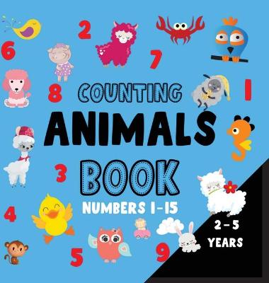 Book cover for Counting animals book numbers 1-15