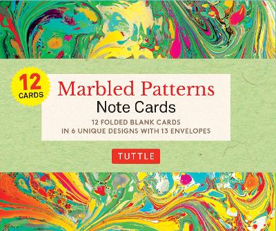 Book cover for Marbled Patterns Note Cards - 12 Cards
