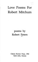 Book cover for Love Poems for Robert Mitchum