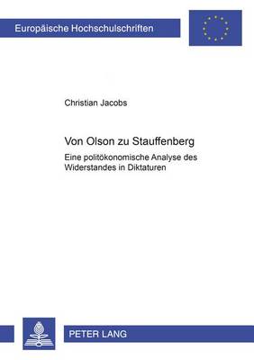 Book cover for Von Olson Zu Stauffenberg