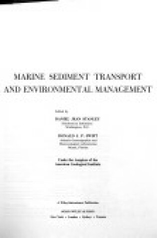 Cover of Marine Sediment Transport and Environmental Management