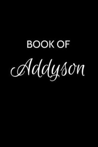 Cover of Book of Addyson