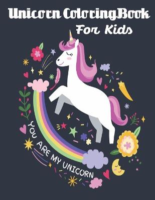 Cover of Unicorn Coloring Book for Kids