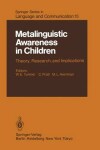 Book cover for Metalinguistic Awareness in Children