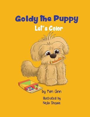 Book cover for Goldy the Puppy Let's Color